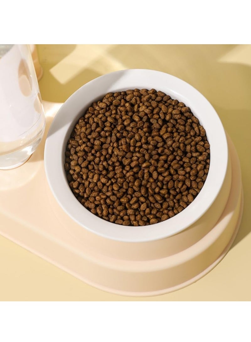 Automatic Cats Food Bowl 2 in 1 Pet Food Feeders with Automatic Water Bottle Bowl Double Bowl - Image 3
