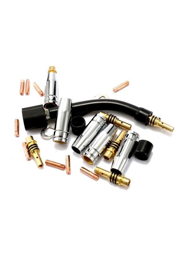 NIBEMINENT 24-Piece Electrode Shield Cup Set For MIG Welding Machine Silver/Gold/Black - Image 2