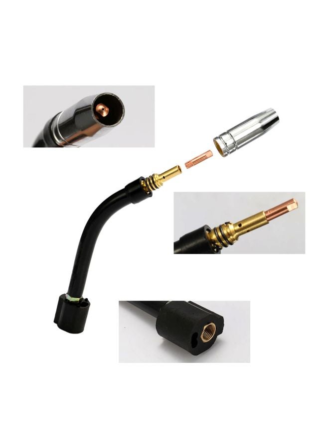 NIBEMINENT 24-Piece Electrode Shield Cup Set For MIG Welding Machine Silver/Gold/Black - Image 3