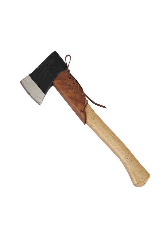 Tourbon Vintage Brown Axe Handle Guard Leather Hatchet Collar Protection Holder (Pack of 2 Pieces) - Image 3