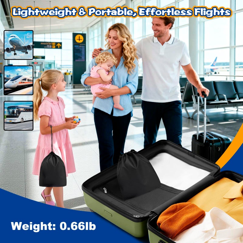 TRELC Portable Baby Airplane Bed, Toddler Airplane Bed for 1-12 Months Old Baby, Babies Infant Beds for Flight, Baby Travel Essential for Flying - Image 5