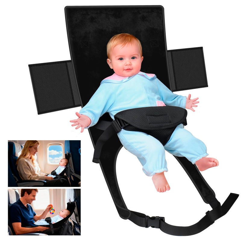 TRELC Portable Baby Airplane Bed, Toddler Airplane Bed for 1-12 Months Old Baby, Babies Infant Beds for Flight, Baby Travel Essential for Flying - Image 1