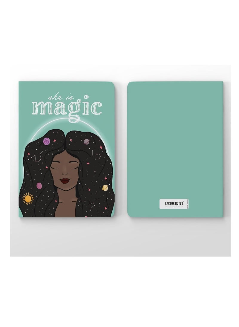 FACTOR NOTES - A5 Size Plain Notebook 100gsm Thickness 144 Pages - Image 1