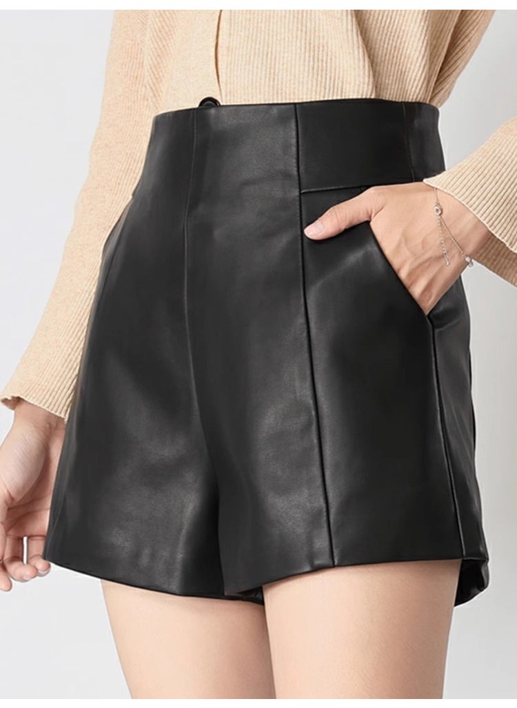 High Waist Slimming PU Leather Shorts 2023 Fashion Black - pzsku/Z3CCD587AD0AB2D3DBF06Z/45/_/1730880857/a671a96e-b529-4d5d-bd5f-c45a2d866e1c