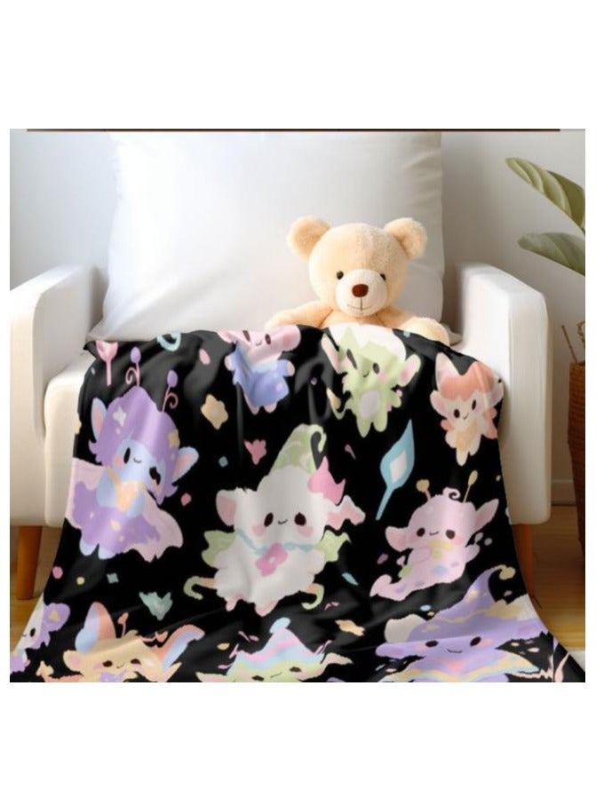 general Children's or student cartoon flannel thin blanket (warm and comfortable, suitable for sleep, games) 100cm*150cm - 768 - Image 5