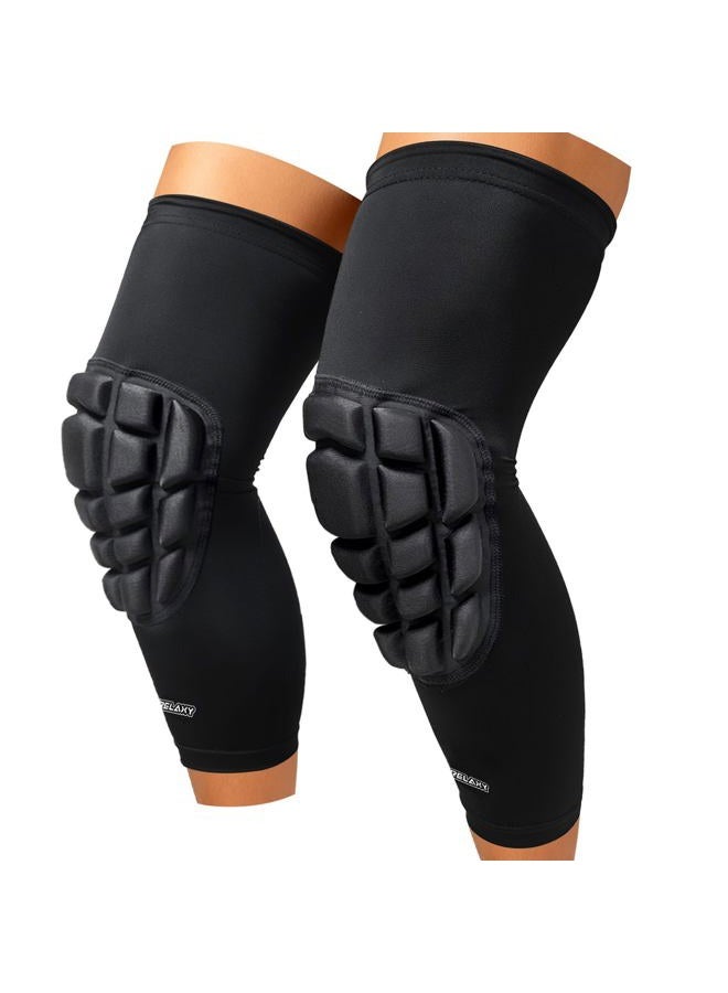 Frelaxy 3D Protective Knee Pads Compression Leg Sleeves, Padded Knee Support for Wrestling, Basketball, Volleyball, Training, Knee Protective Gear for Youth, Women & Men (1 Pair) - Image 1
