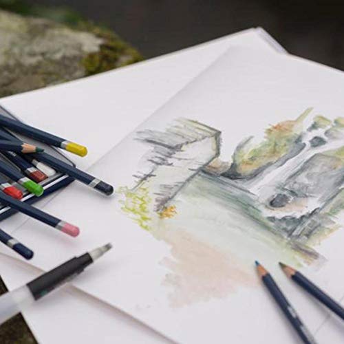 Derwent Watercolor Paper Pad, A4, 8.27 x 11.69 Inches Sheet Size, 12 Sheets (2301970) - Image 4