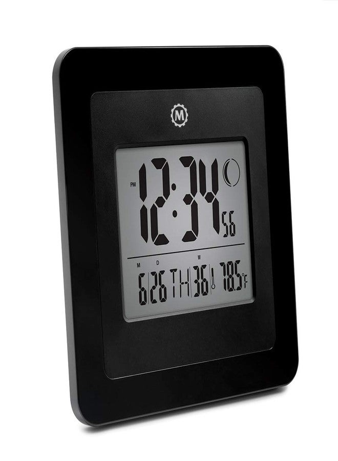 ماراثون ساعة ماراثون CL030045BK الذرية العالمية المدمجة مع ضوء طوارئ LED - أسود من ماراثون - Image 1