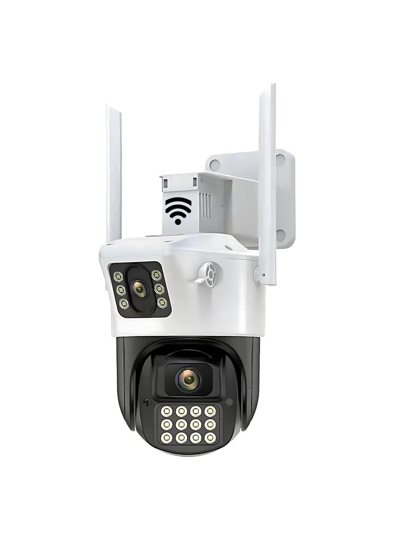 THINKVALUE THINKVALUE 6MP Outdoor WiFi CCTV Camera for Home Office Farm Construction Outdoor 2k High Definition CCTV Weatherproof Camera with Night Vision Ai Motion Detection 2way CallingSd CardCloud  - Image 1