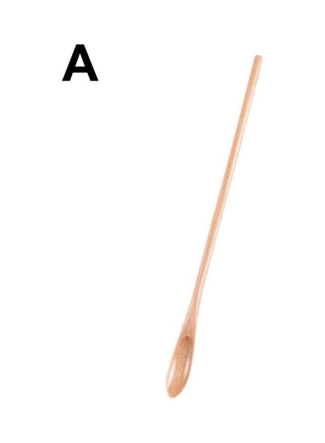 NIBEMINENT Organic Bamboo Tea Stirrer Spoon Beige