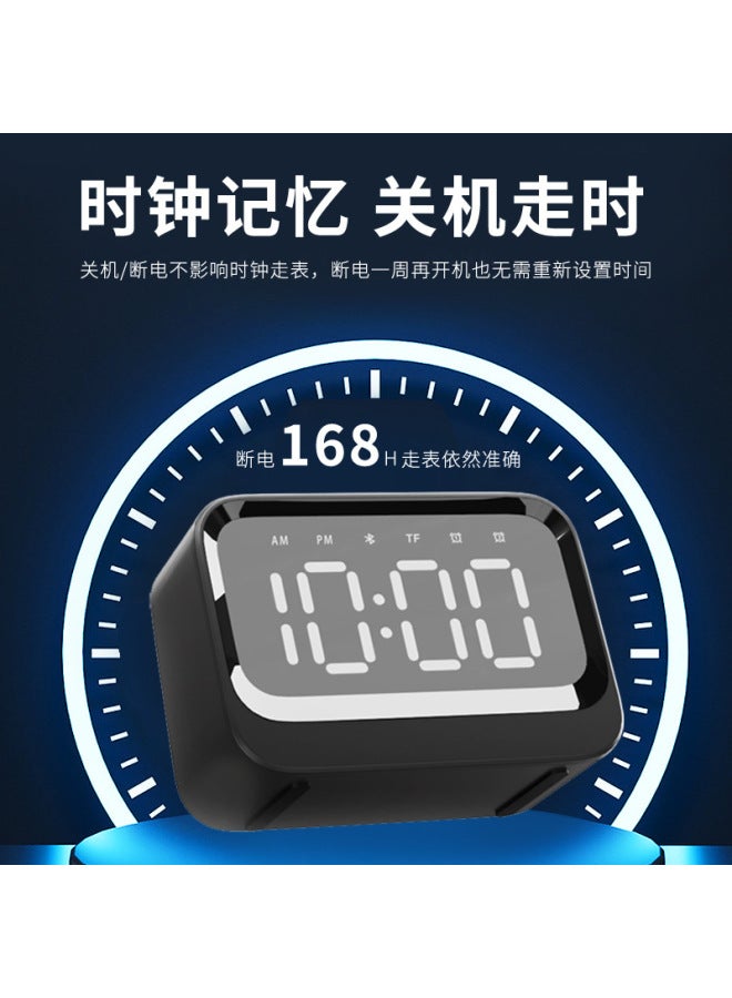 AFK Bluetooth Speaker Mini Clock Alarm Clock Plug-in Bluetooth Speaker - Image 3