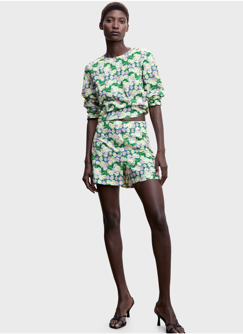 MANGO - Floral Print Top - Image 1