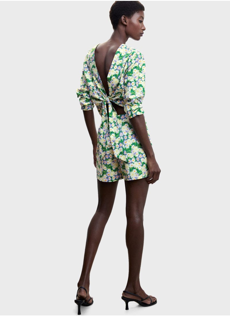 MANGO - Floral Print Top - Image 1