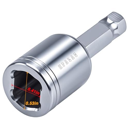 KPALAG 053L 041W inches Upgraded Trailer Winch Adapter 630 Stainless Steel Universal Boat Marine Trailer Winch Handle Replacement Trailer Winch Accessory for Boat Marine Sailboat Trailer Winch - Image 1