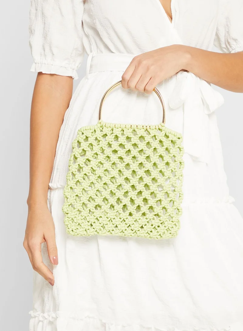 Ginger Crochet Tote Handbag