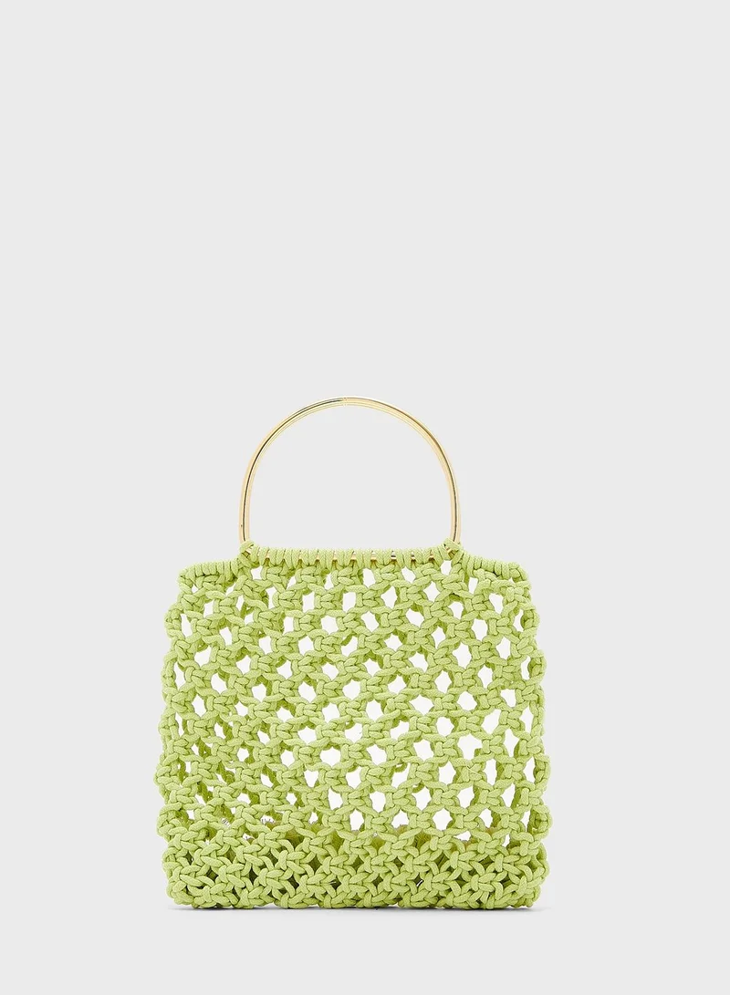 Ginger Crochet Tote Handbag