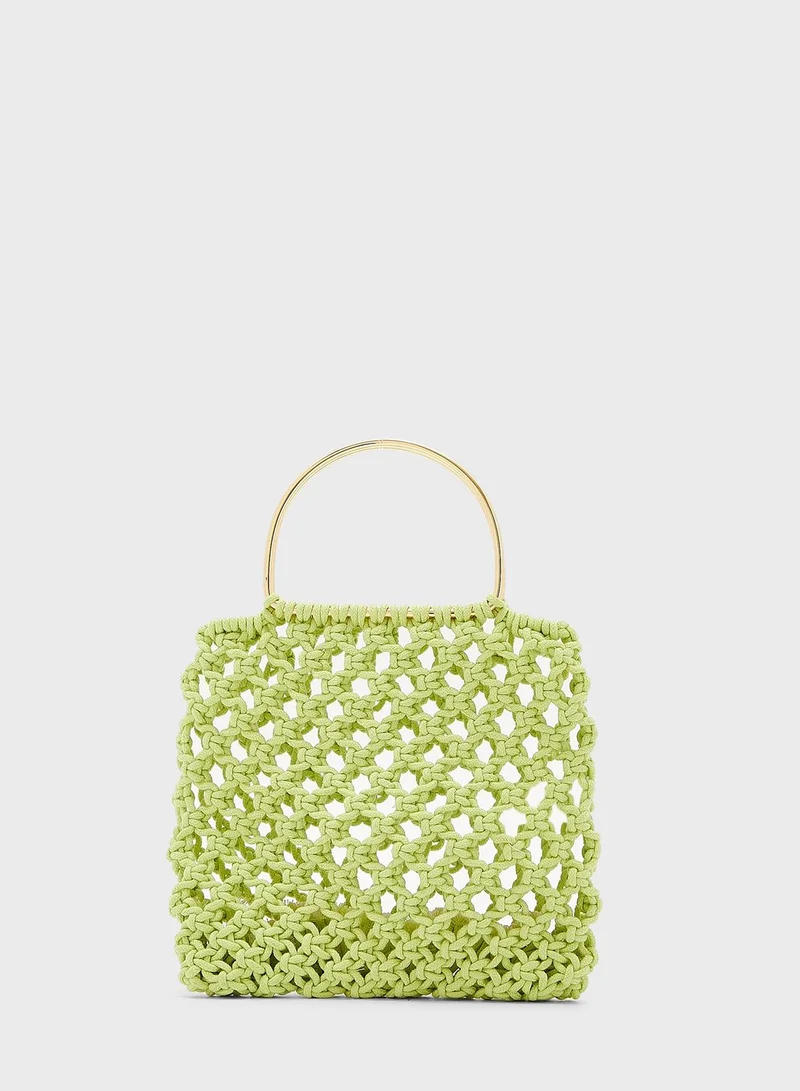 Ginger Crochet Tote Handbag