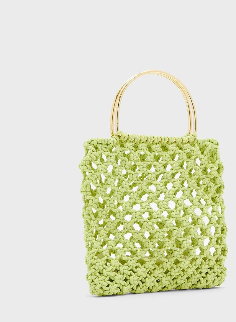 Ginger Crochet Tote Handbag