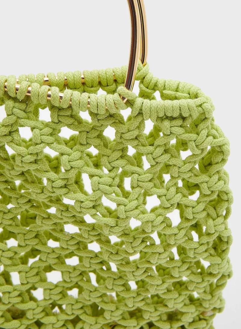 Ginger Crochet Tote Handbag