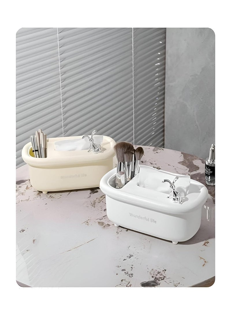 Spaceshoop This tissue box holder is ideal for bedrooms bathrooms and living rooms keeping your tissues organized and easily accessible - Image 2