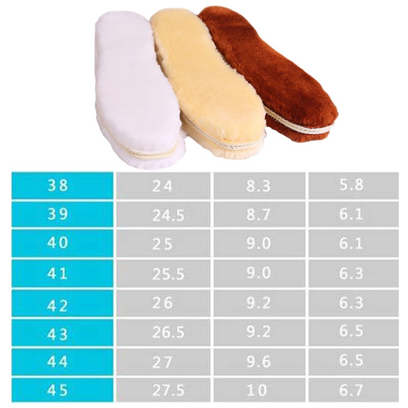 3 Pairs Winter Thicken Shoe Pads Fashion Plush Shoe Pads Simulation Wool (Size 41 Random Color) - Image 3