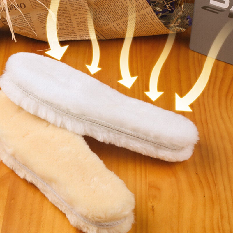 3 Pairs Winter Thicken Shoe Pads Fashion Plush Shoe Pads Simulation Wool (Size 41 Random Color) - Image 5