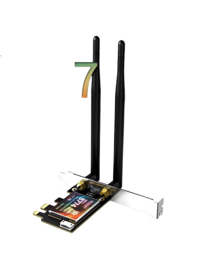 EDUP Yilian (Edup) Be200 Gigabit Gaming Wifi 7 Wireless Network Card, 8774M Tri-Band, Desktop Computer Built-In Pcie Interface, Wireless Bluetooth 5.4 Wifi Receiver-Be9715 - Image 2