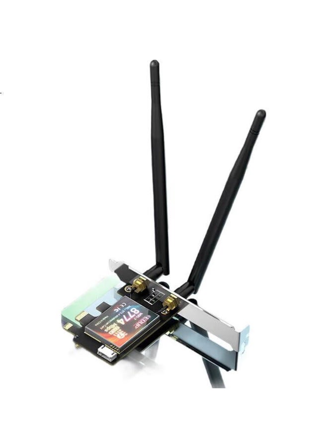 EDUP Yilian (Edup) Be200 Gigabit Gaming Wifi 7 Wireless Network Card, 8774M Tri-Band, Desktop Computer Built-In Pcie Interface, Wireless Bluetooth 5.4 Wifi Receiver-Be9715 - Image 1