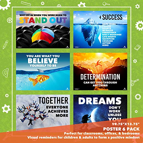 Sproutbrite Classroom Decorations - High School Motivational Posters - Educational and Inspirational Growth Mindset for Teacher and Students - Image 2