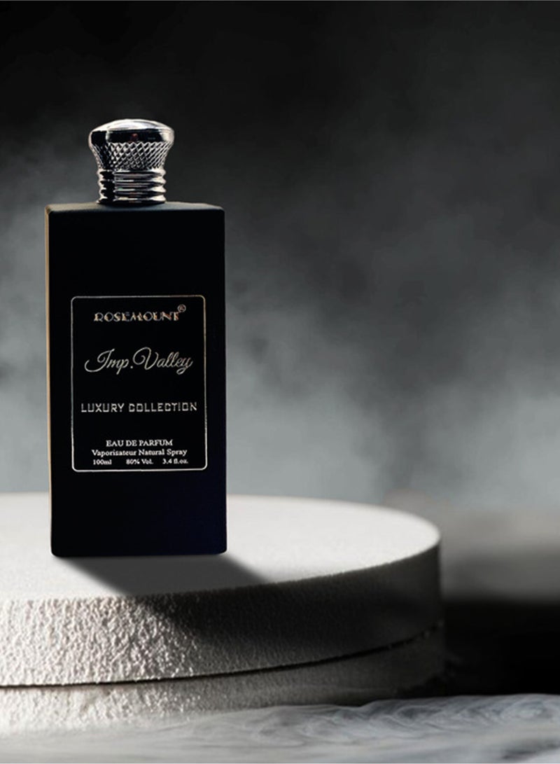 ROSEMOUNT Fragrances Presents Imp Valley 100ml Eau de Perfume For Men Long Lasting Perfume Imperial Perfume with Davana, Bergamot, Oud Blend of Musk, Leather, Vetiver Haiti - Image 5