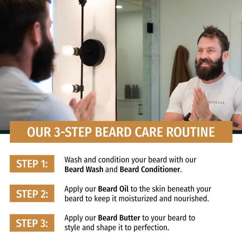 Live Bearded Beard Butter, 3 fl oz - Made in the USA - All-Natural Leave-in Conditioner and Softener with Shea | Tombstone Scent - Sweet Tobacco, Cedar - Image 5