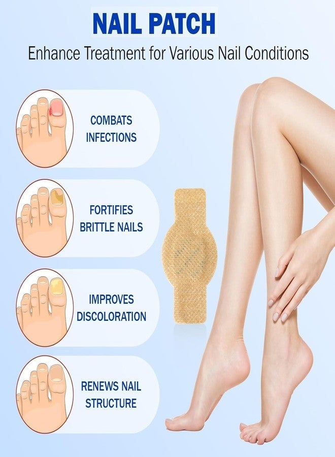 KNVBIN Original 21 pcs Over-Night Renewal Nail Treatment Patches Hydrogel Nail Care Fast Effective Nail Repair Patches (PACK OF 1) - Image 3