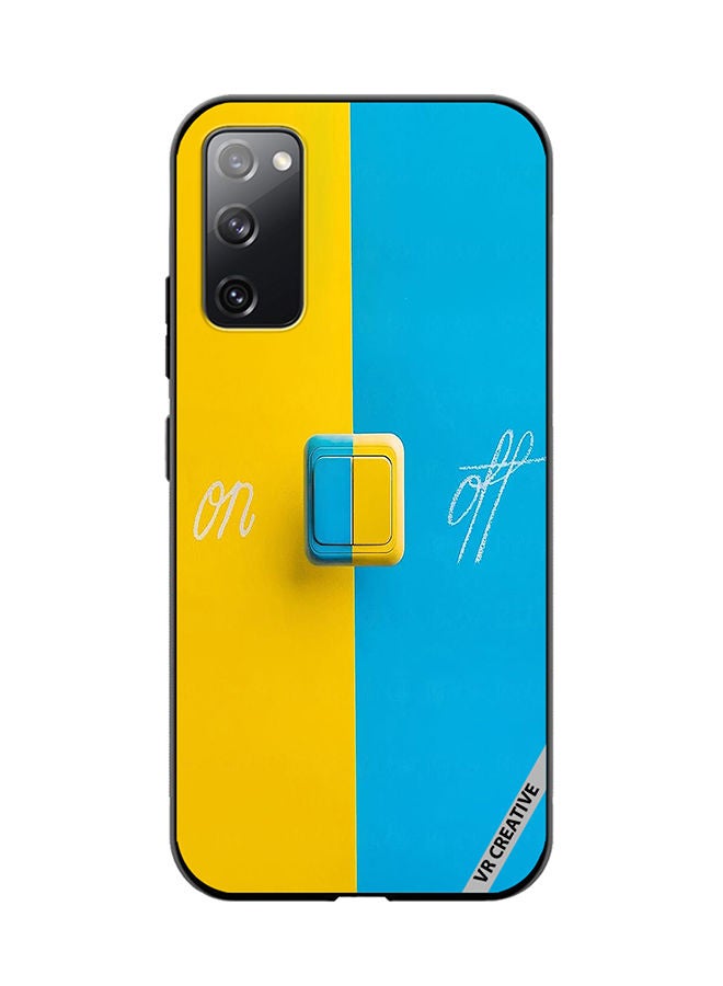 VR CREATIVE Protective Case Cover For Samsung Galaxy S20 FE 5G On Off Design Multicolour - Image 1