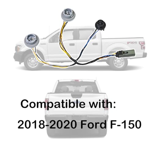 TVM TRAVERMAN Tail Light Rear Lamp Socket and Wiring Harness JL3Z-13412-A Tail Light Wiring Harness Compatible with 2018-2020 Ford F-150 - Image 2