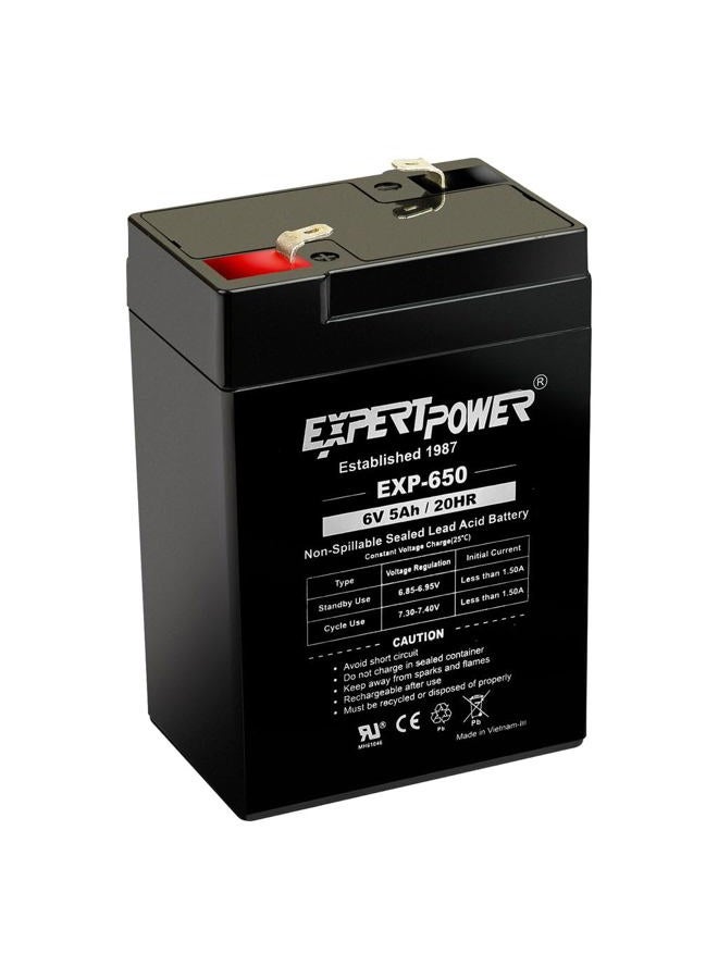 ExpertPower 6V 5Ah SLA Rechargeable Battery - Image 1