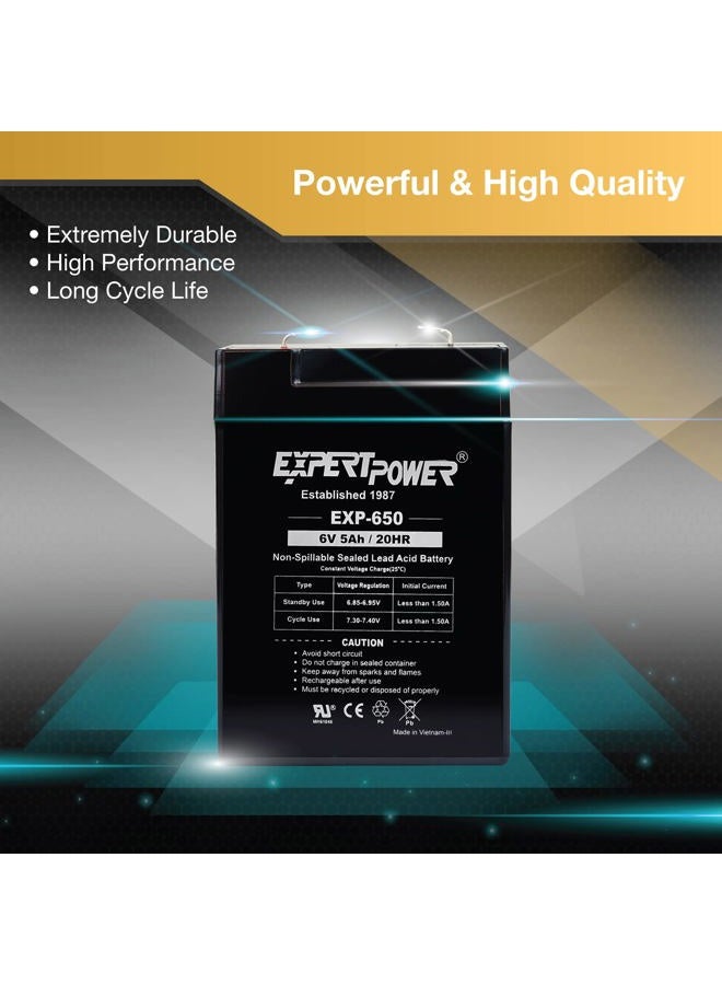 ExpertPower 6V 5Ah SLA Rechargeable Battery - Image 4