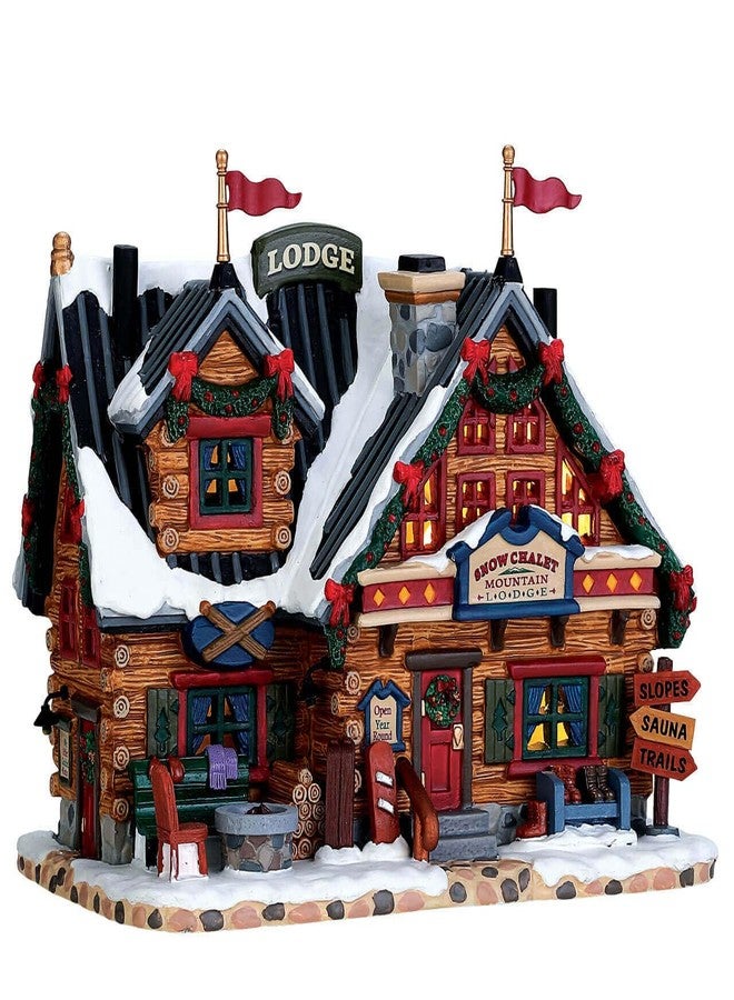 Lemax Vail Village Lighted Building: Apres-Ski Lodge, Porcelain - Image 1