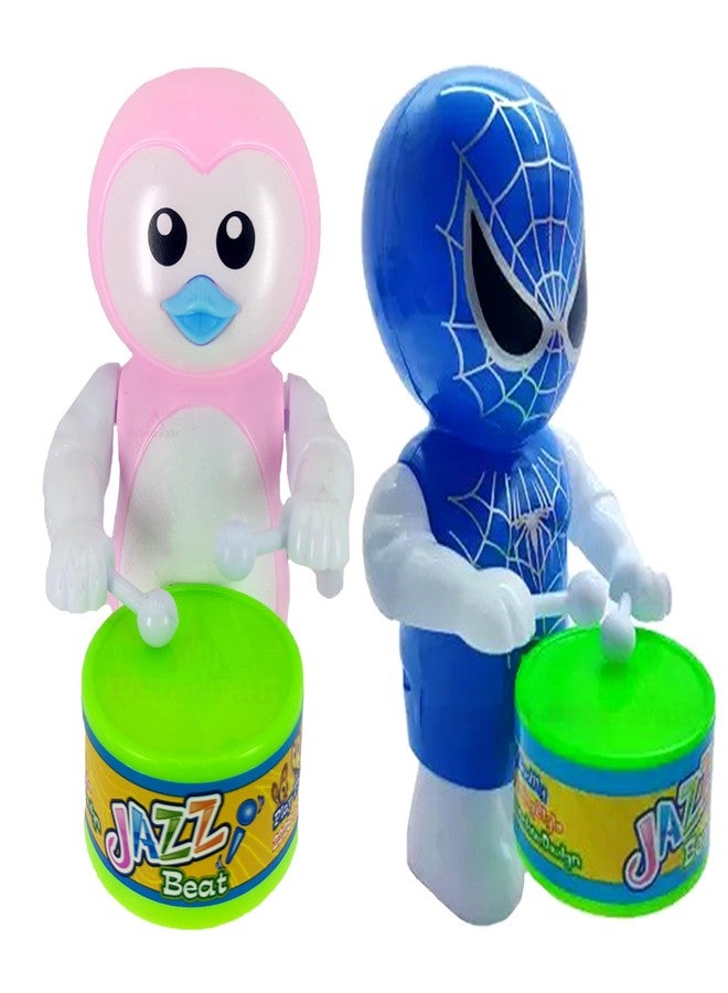 PRIMEFAIR Key Operated Cute Drummer Toy with Drumming and Dancing Action Toys for Kids - Image 1