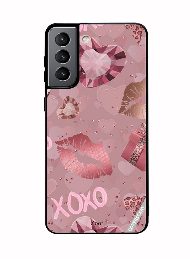 غطاء حماية لجهاز سامسونج جالاكسي S21 بلس 5G بتصميم Xoxo متعدد الألوان