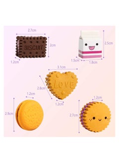KASTWAVE lovely Erasers 22 Pcs Novelty Erasers for Kids Girls Creative Macaron Erasers for School Classroom Prizes Party Gifts Sandwich Biscuit Eraser Creative lovely Primary School Children's Eraser  - Image 4