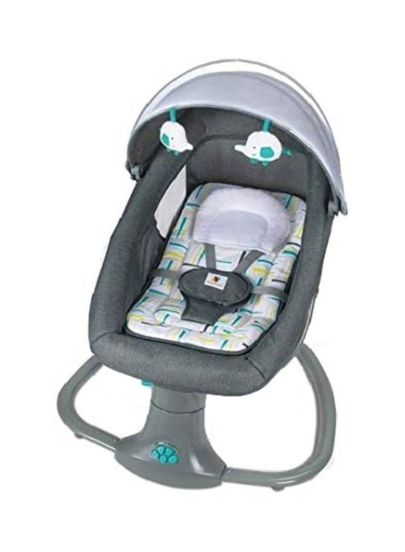 كرسي هزاز كهربائي للرضع والاطفال مع جهاز تحكم عن بعد 3 في 1 ومسند ظهر قابل للتعديل - Image 1