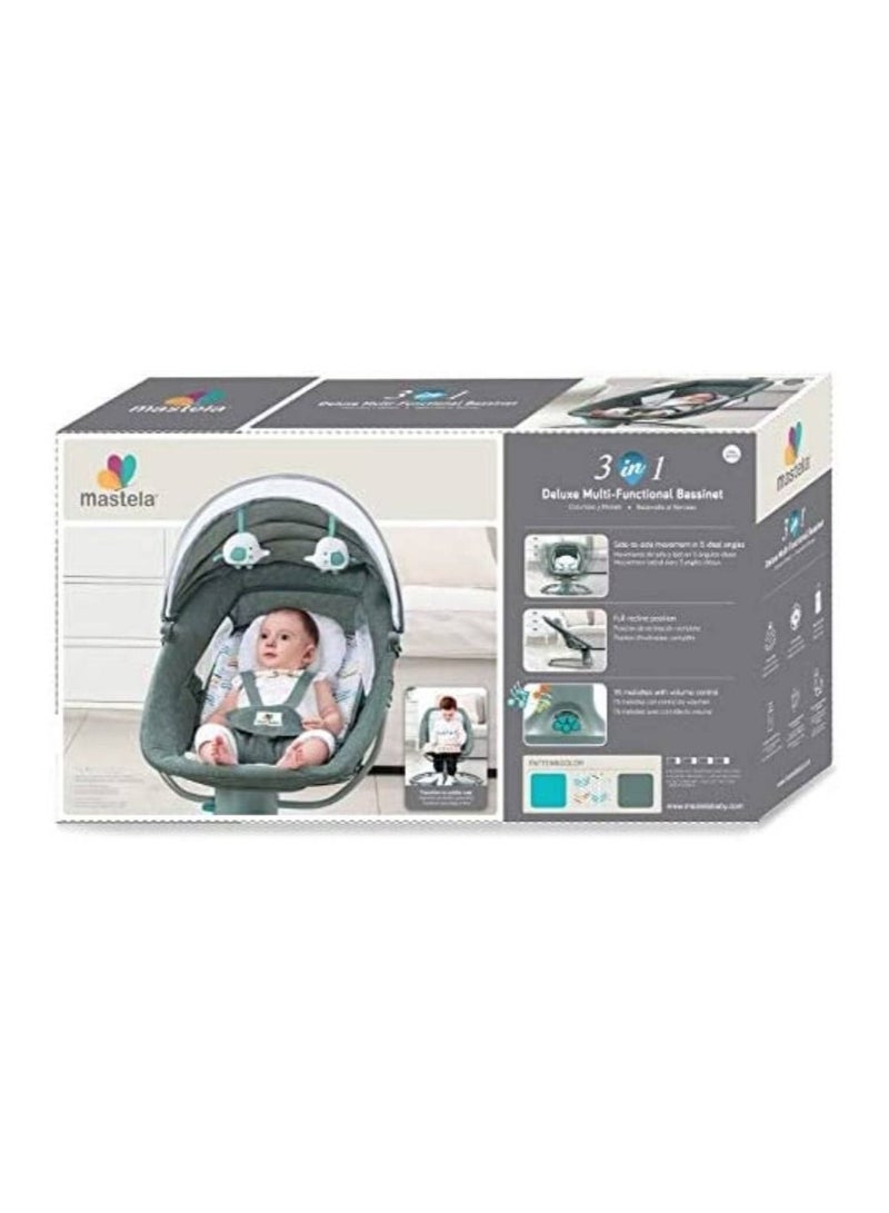 كرسي هزاز كهربائي للرضع والاطفال مع جهاز تحكم عن بعد 3 في 1 ومسند ظهر قابل للتعديل - Image 4