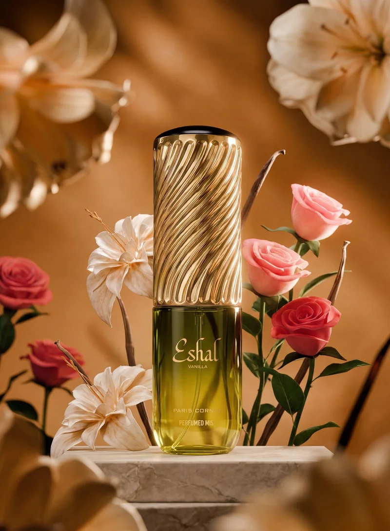 PARIS CORNER Paris Corner Eshal Vanilla Body Mist 200ml | Sweet Vanilla Fragrance Mist for Women | Refreshing & Long-Lasting Scent