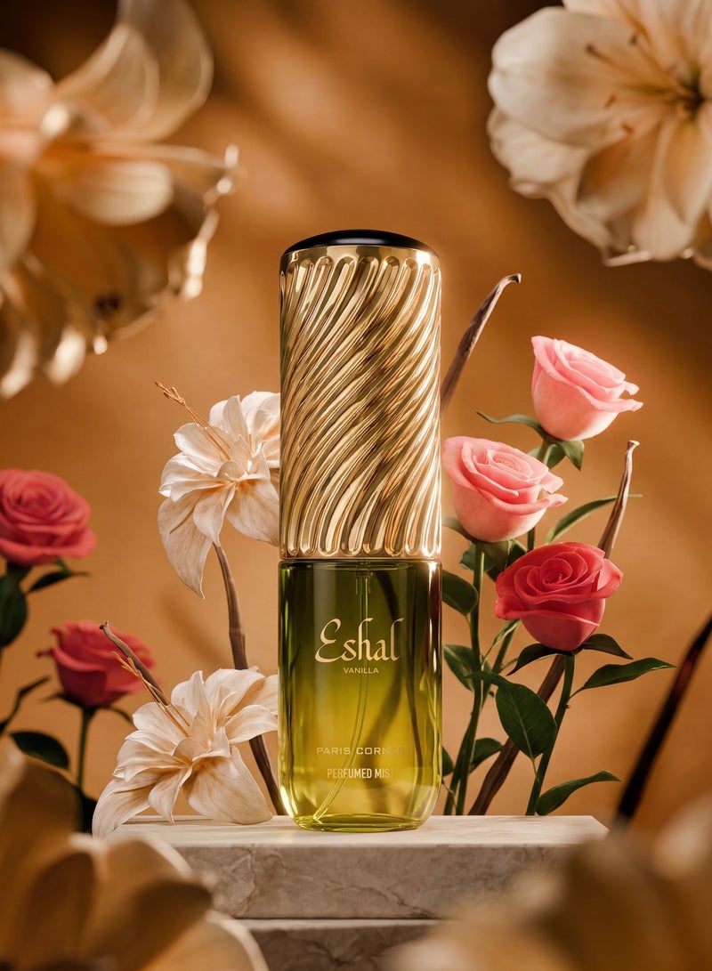 Paris Corner Eshal Vanilla Body Mist 200ml | Sweet Vanilla Fragrance Mist for Women | Refreshing & Long-Lasting Scent - Image 2