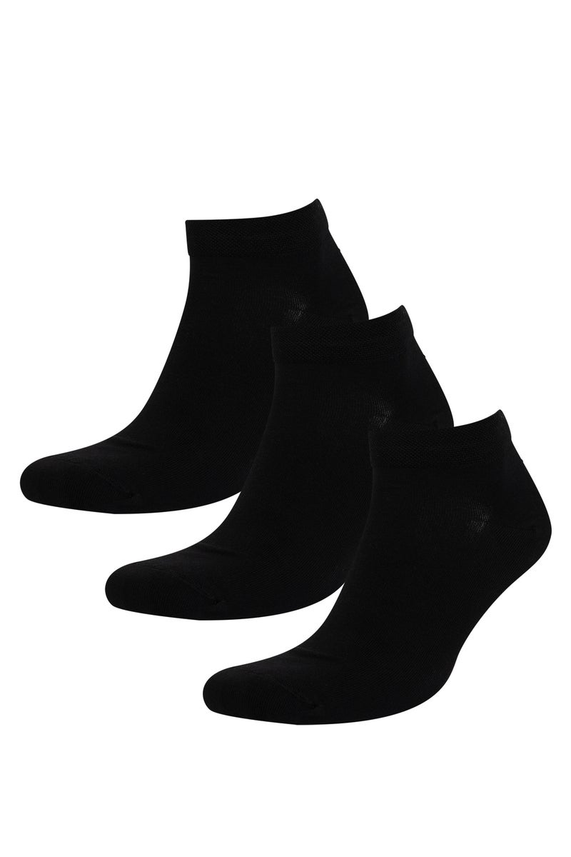 DeFacto Man Seamless 3 Piece Bamboo Ankle Socks - Image 1