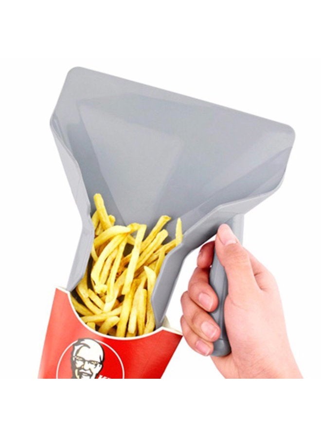 HGLuKGO EZVN Only Right Handle Comerical Plastic Chips Scoop Food French Fries Shovel Handle Fry Scoop - Image 5