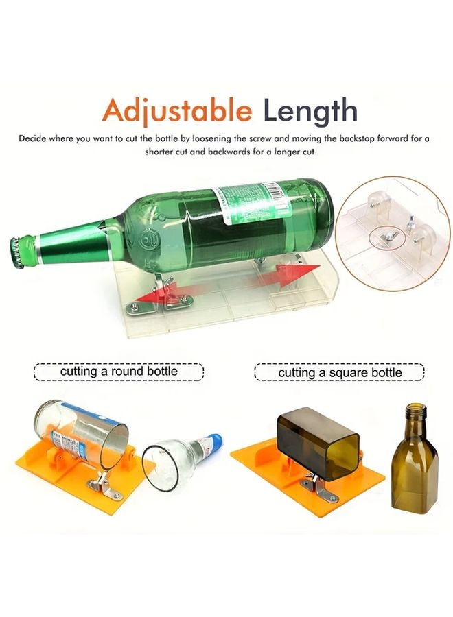 Transparent Glass Bottle Cutter Machine Adjustable For Precise Round Oval Bottle Cutting - Image 4