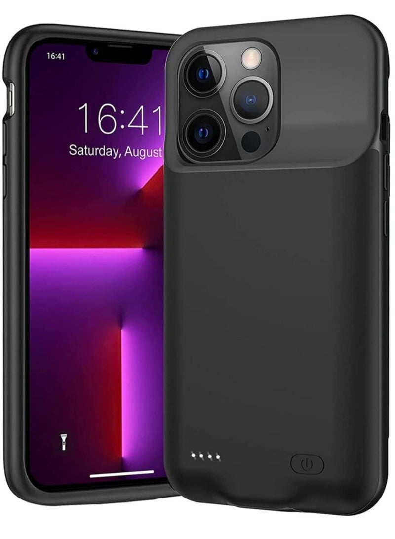 MUNTAQI Battery Case for iPhone 13 Pro Max, Portable Battery Pack, Rechargeable Smart Charger Case, External Battery Charging Case, Compatible with (iPhone 13Pro Max, 4500 Mah). - Image 1