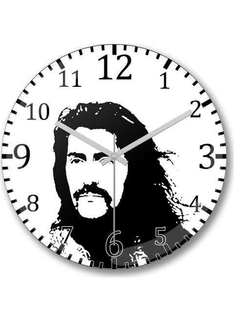 Print Shop Barış Manço Wall Clock Domed Real Glass