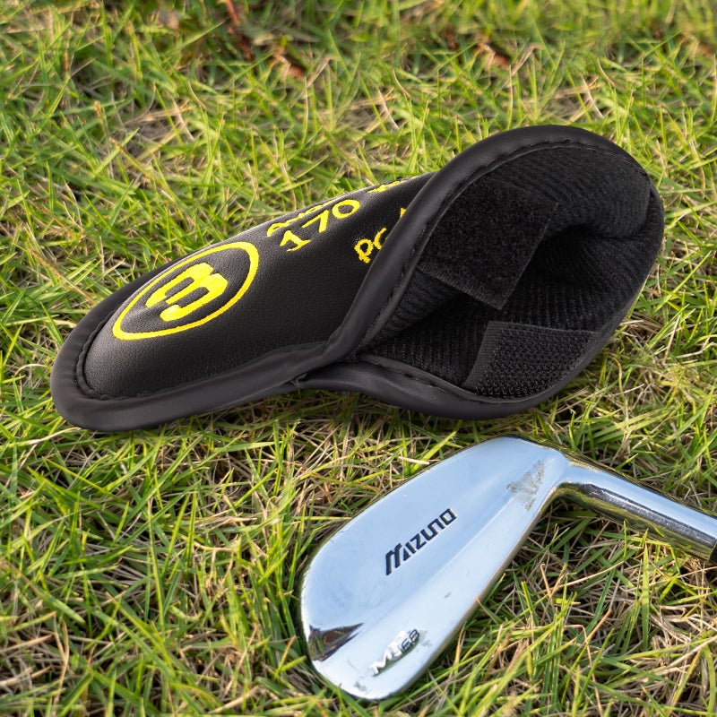 2thpart طقم أغطية حديد الجولف 11 قطعة جلد PU أسود، أغطية رأس حديد جولف متينة لعلامات Ping وTitleist وCallaway وTaylormade وCobra وCleveland (3-9 P G S L) - Image 5